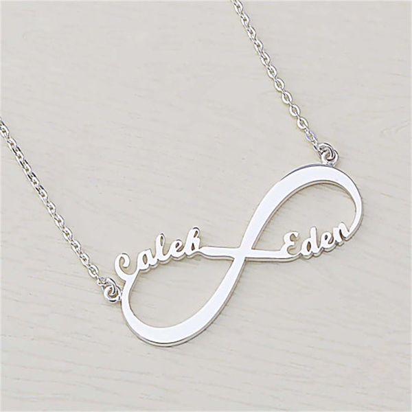 handmade 925 silver infinity name necklace & pendant valentine's day personalization birthday gift sterling silver jewelry
handmade 925 silver infinity name necklace & pendant valentine's day personalization birthday gift sterling silver jewelry