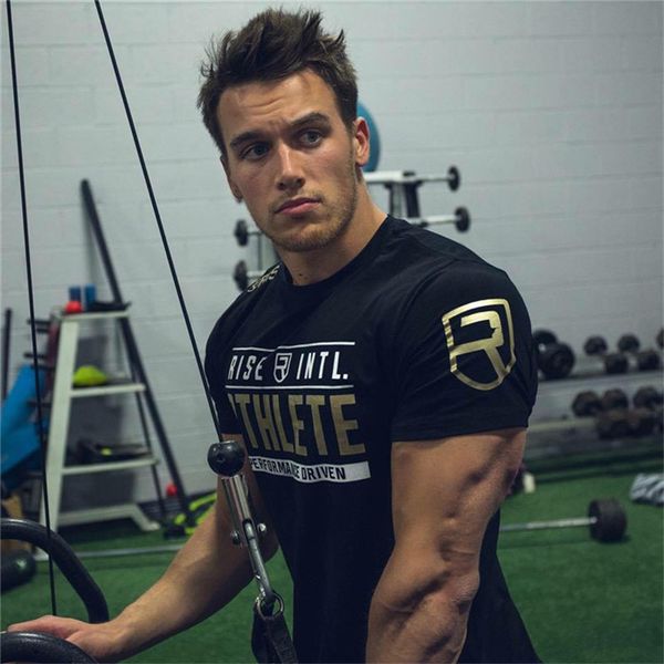 2018 new men summer gyms fitness bodybuilding t shirt printed cotton shirts crossfit brand slim casual short tees clothes, White;black
2018 new men summer gyms fitness bodybuilding t shirt printed cotton shirts crossfit brand slim casual short tees clothes, White;black