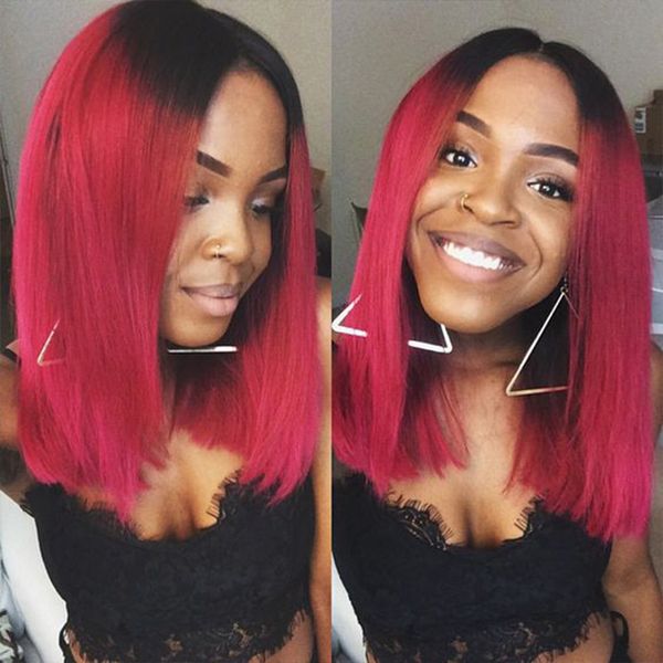 1b red bob brazilian full lace wig with baby hair silky straight virgin human hair lace front wigs black women, Black;brown
1b red bob brazilian full lace wig with baby hair silky straight virgin human hair lace front wigs black women, Black;brown