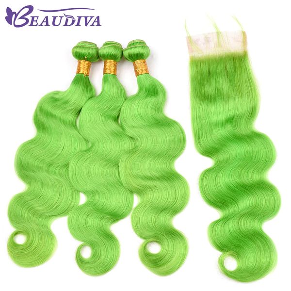 beau diva pre colored green hair body wave bundles with lace closure 100% remy brazilian human hair bundles with closure 4*4 inch, Black;brown
beau diva pre colored green hair body wave bundles with lace closure 100% remy brazilian human hair bundles with closure 4*4 inch, Black;brown