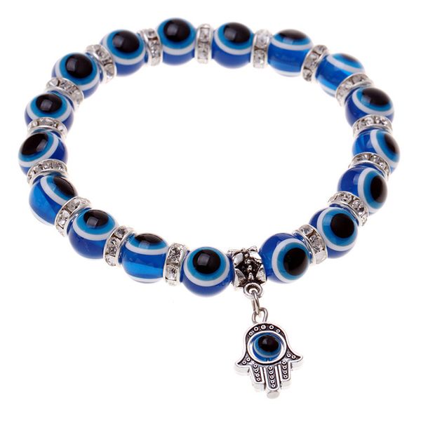 jewelry blue evil eye beads silver shambhala hamsa hands charms energy pendant elastic bracelet christmas gift d510s, Black
jewelry blue evil eye beads silver shambhala hamsa hands charms energy pendant elastic bracelet christmas gift d510s, Black