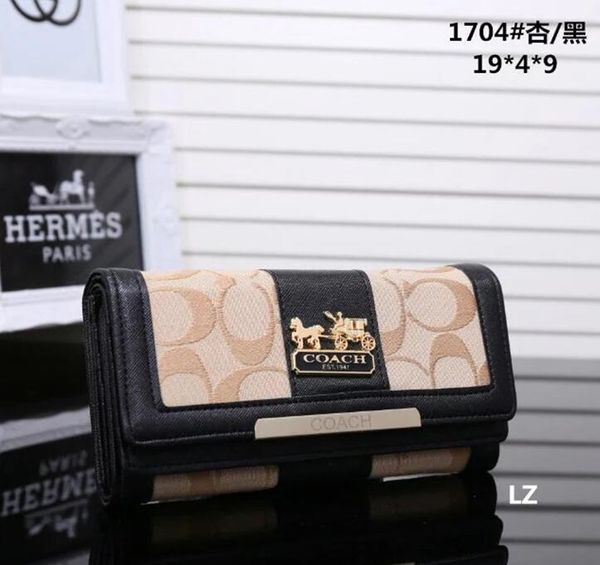 

2018 New Fashion England Style Leather High Quality man/women Handbags Pocket Card Handbag Wallets Designer Clutch Wallet #15