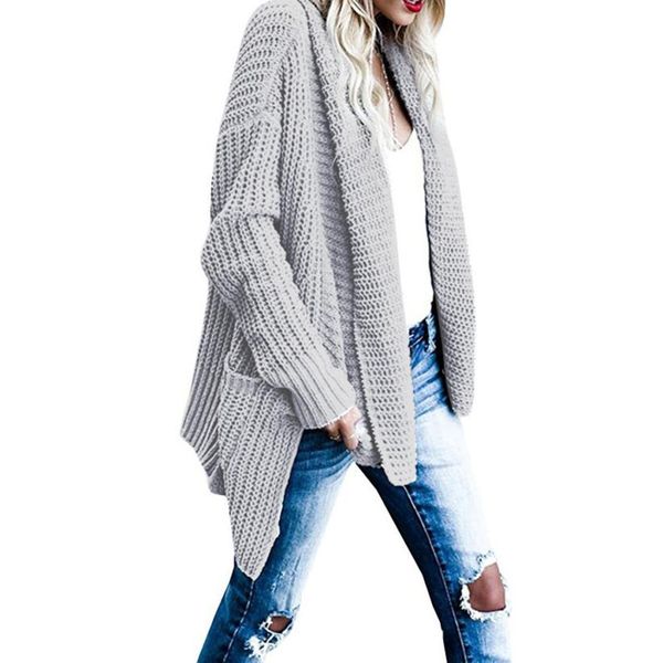 womail women's loose fit long sleeve knitted cardigan sweaters outerwear with pocket 2018 l30802, White;black
womail women's loose fit long sleeve knitted cardigan sweaters outerwear with pocket 2018 l30802, White;black