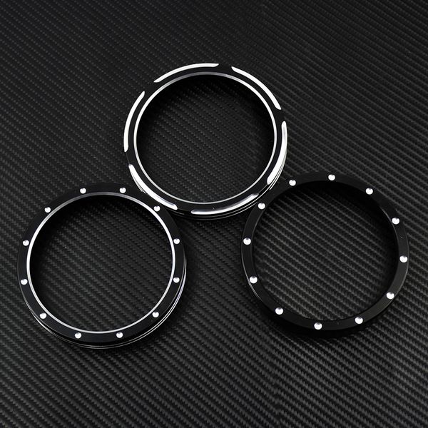 

Motorcycle Accessories Speedometer Trim Bezel Black/Chrome Metal For Harley 883 1200 Dyna Street Bob Low Rider Models