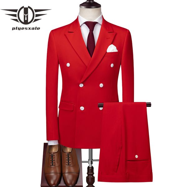 plyesxale double breasted suit men red light grey 3 piece wedding suits for men slim fit mens business suits q175, White;black
plyesxale double breasted suit men red light grey 3 piece wedding suits for men slim fit mens business suits q175, White;black