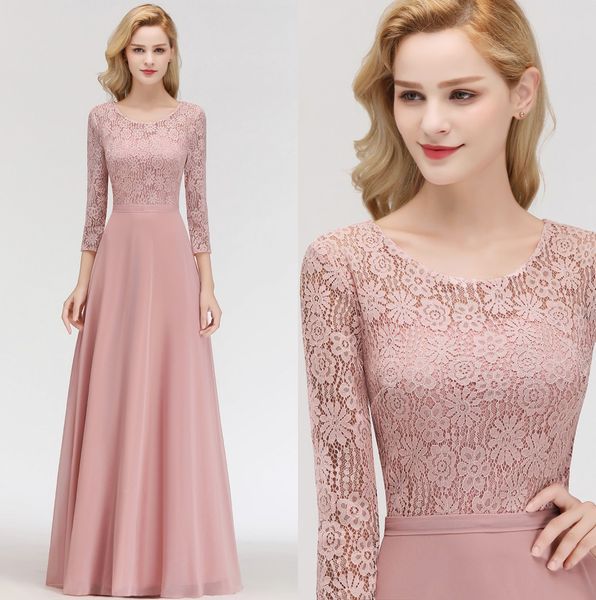 2019 elegant long sleeves chiffon bridesmaid dresses lace ruched floor length mother of the bride evening dresses 100% real image bm0056, White;pink
2019 elegant long sleeves chiffon bridesmaid dresses lace ruched floor length mother of the bride evening dresses 100% real image bm0056, White;pink