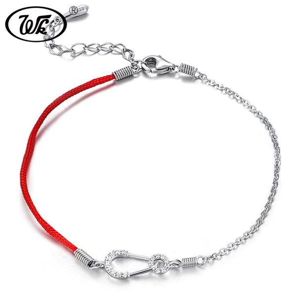 wk thin red thread strings bracelet silver 925 lucky bracelets for women crystal brooch pin chain link bracelet jewelry w3 ba033, Golden;silver
wk thin red thread strings bracelet silver 925 lucky bracelets for women crystal brooch pin chain link bracelet jewelry w3 ba033, Golden;silver