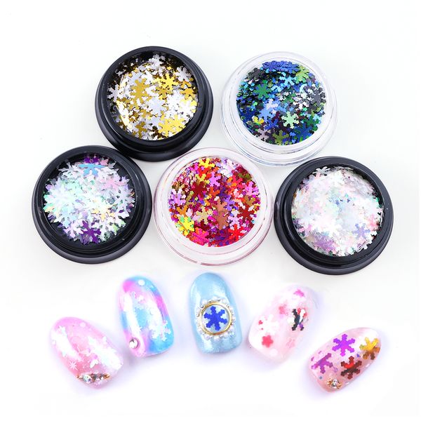 5 box/set mixed colors snowflakes nail sequins 3d glitter christmas decorations nail art flakes stickers manicure slider tr716-1, Silver;gold
5 box/set mixed colors snowflakes nail sequins 3d glitter christmas decorations nail art flakes stickers manicure slider tr716-1, Silver;gold