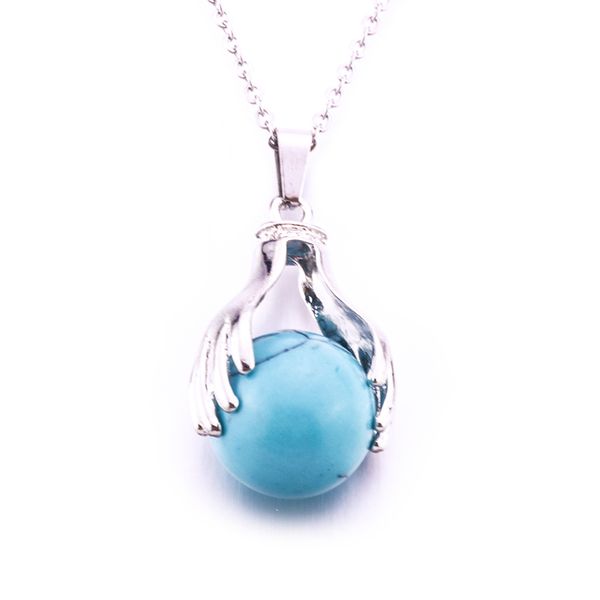 natural round ball gem stone beads silver plated hands palm necklaces pendants reiki chakra healing women men jewelry
natural round ball gem stone beads silver plated hands palm necklaces pendants reiki chakra healing women men jewelry