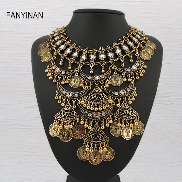 whole salemulti layer necklace gold bohemian vintage coins style statement necklaces & pendants retro collar choker ing, Silver
whole salemulti layer necklace gold bohemian vintage coins style statement necklaces & pendants retro collar choker ing, Silver