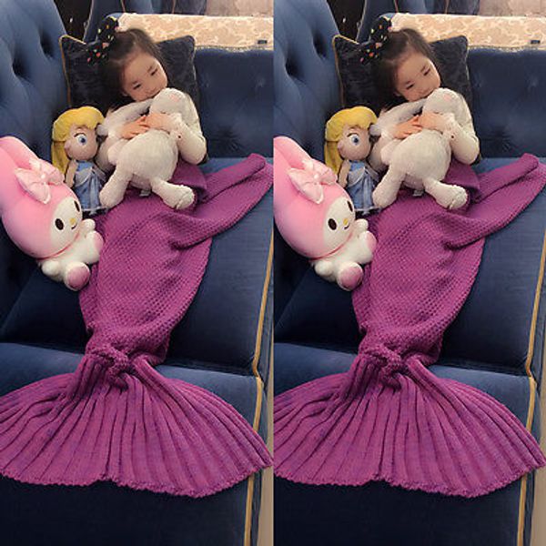 adults children crocheted kids mermaid tail cocoon knit lapghan blanket 
adults children crocheted kids mermaid tail cocoon knit lapghan blanket