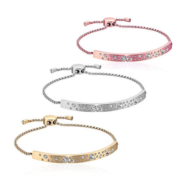 mminimalist alloy bracelet fashion cubic zirconia tennis bracelet & bangle adjustable pulseras mujer charm for women, Golden;silver
mminimalist alloy bracelet fashion cubic zirconia tennis bracelet & bangle adjustable pulseras mujer charm for women, Golden;silver