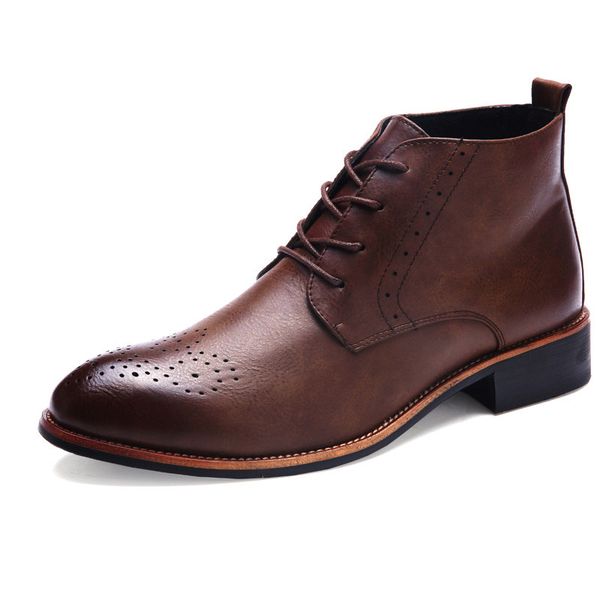 men casual shoes boots summer split leather high shoes men fashion men boots brogues ankle motorcycle boots, Black
men casual shoes boots summer split leather high shoes men fashion men boots brogues ankle motorcycle boots, Black