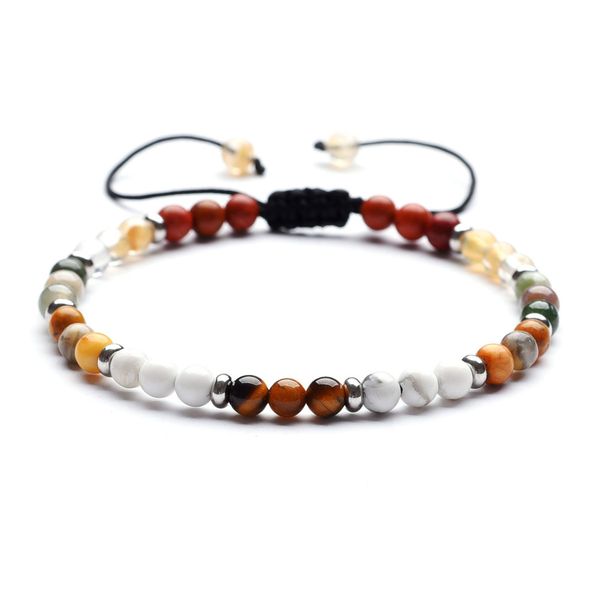 1pc woven bracelet exquisite compact stainless steel seperate mix bohemian 4mm natural stone bracelet, Golden;silver
1pc woven bracelet exquisite compact stainless steel seperate mix bohemian 4mm natural stone bracelet, Golden;silver