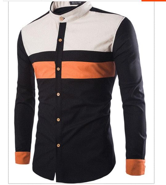 send 2018 new style men arder long sleeve blue patchwork shirt@9877, White;black
send 2018 new style men arder long sleeve blue patchwork shirt@9877, White;black