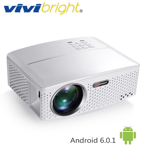 

vivibright 1800 люмен светодиодный проектор gp80 / gp80up. (опционный андроид 6.0.1, wifi, beamer bluetooth простой) для домашнего театра си