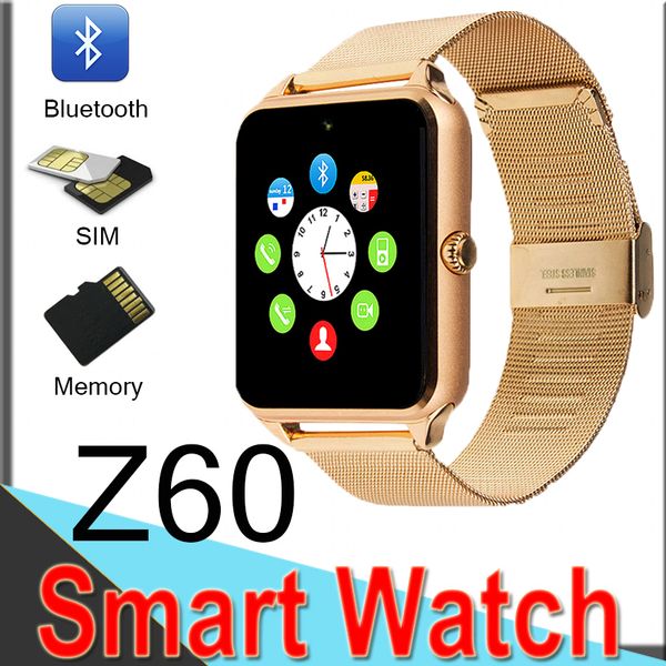 Bluetooth Smart Watch Z60 Беспроводные Умные Часы Из Нержавеющей Стали Для Android IOS Поддержка S
Bluetooth Smart Watch Z60 Беспроводные Умные Часы Из Нержавеющей Стали Для Android IOS Поддержка S