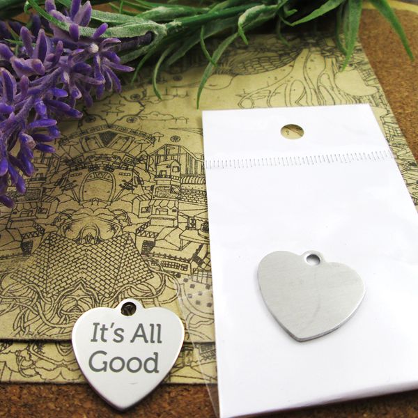 40pcs--"it's all good"stainless steel charms more style for choosing diy charms pendants for necklace, Bronze;silver
40pcs--"it's all good"stainless steel charms more style for choosing diy charms pendants for necklace, Bronze;silver