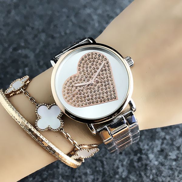 Fashion FOSS Brand women's Girl Heart-shaped style Steel metal band quartz wrist watch FO 7220
Fashion FOSS Brand women's Girl Heart-shaped style Steel metal band quartz wrist watch FO 7220