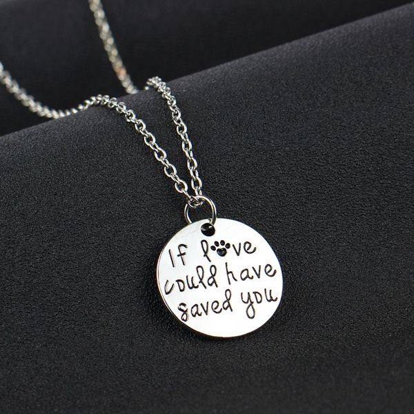 pet memorial jewelry hand stamped' if love could have saved you 'necklace paw print keychains key ring, Silver
pet memorial jewelry hand stamped' if love could have saved you 'necklace paw print keychains key ring, Silver