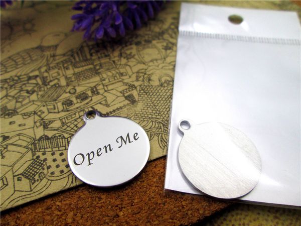 40pcs--"open me"stainless steel charms more style for choosing diy charms pendants for necklace, Bronze;silver
40pcs--"open me"stainless steel charms more style for choosing diy charms pendants for necklace, Bronze;silver