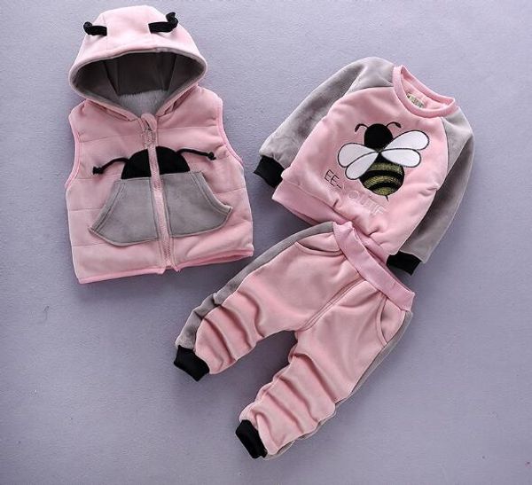 new winter 0-4 - year - old children outdoor children's clothing cotton cartoon bee and fleece three child suits, White
new winter 0-4 - year - old children outdoor children's clothing cotton cartoon bee and fleece three child suits, White