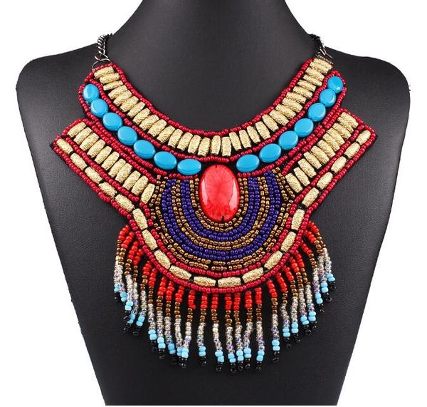 fashion trends bohemian ethnic style chunky tassel beads choker collars necklace jewelry for ladies ing, Golden;silver
fashion trends bohemian ethnic style chunky tassel beads choker collars necklace jewelry for ladies ing, Golden;silver
