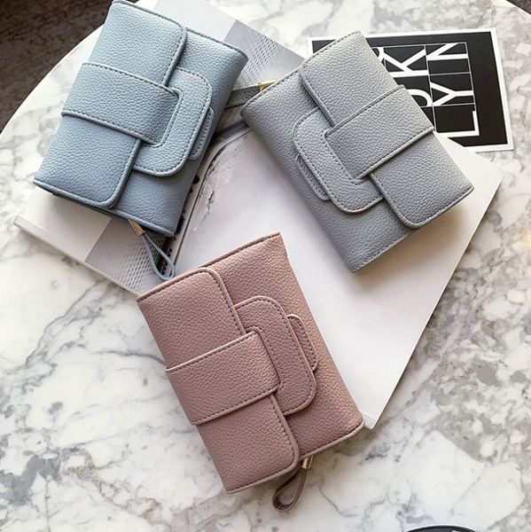 women's purse 3 fold short style wallet korean version zipper student pocket multi-functional button pocket wallet, Red;black
women's purse 3 fold short style wallet korean version zipper student pocket multi-functional button pocket wallet, Red;black