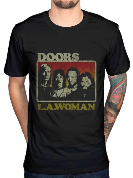 official the doors la woman new graphic t-shirt band merch rock american, White;black
official the doors la woman new graphic t-shirt band merch rock american, White;black