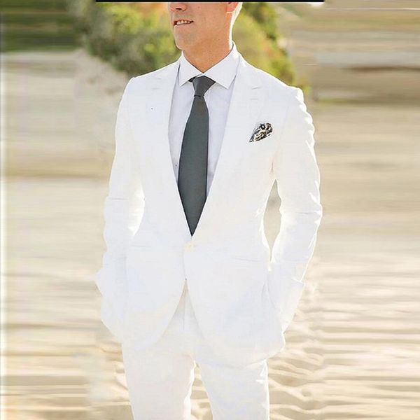2018 men suits white notched lapel summer beach custom made slim fit wedding suits bridegroom 2piece man prom casual tuxedos blazer, Black;gray
2018 men suits white notched lapel summer beach custom made slim fit wedding suits bridegroom 2piece man prom casual tuxedos blazer, Black;gray