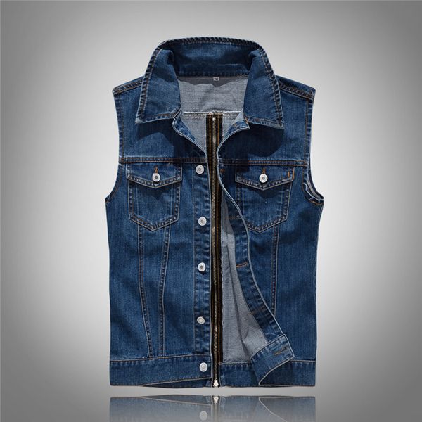 motorcycle jackets sleeveless denim vest zipper mens outwear overcoat blue new fashion sale, Black;white
motorcycle jackets sleeveless denim vest zipper mens outwear overcoat blue new fashion sale, Black;white