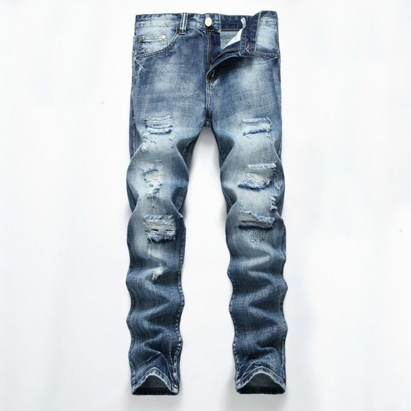 2018 new straight jeans men's ripped jeans pants slim fit light blue denim hole male washed destroyed trousers boyfriend
2018 new straight jeans men's ripped jeans pants slim fit light blue denim hole male washed destroyed trousers boyfriend
