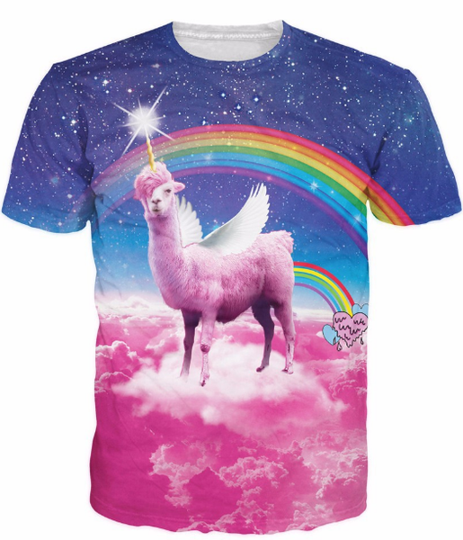 fashion rainbow llamacorn t-shirt pink cloud in space galaxy rainbow 3d llamas t shirt women men fashion clothing tees pullover u317, White;black
fashion rainbow llamacorn t-shirt pink cloud in space galaxy rainbow 3d llamas t shirt women men fashion clothing tees pullover u317, White;black