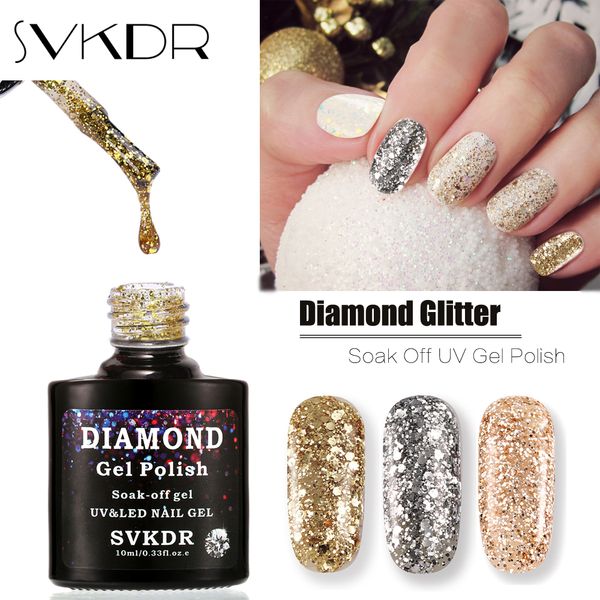 svkdr brand professional bling glitter uv gel polish soak off sequins gel nail long-lasting nail manicure art tools 15 color
svkdr brand professional bling glitter uv gel polish soak off sequins gel nail long-lasting nail manicure art tools 15 color