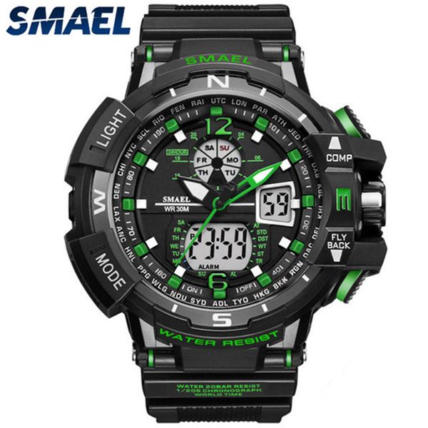 relogio masculino smael mens watches quratz sport watch men casual waterproof digital led wrist watch, Slivery;brown
relogio masculino smael mens watches quratz sport watch men casual waterproof digital led wrist watch, Slivery;brown
