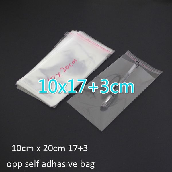 300pcs/lot clear resealable bopp/poly/ cellophane bag 10x17+3cm transparent opp gift plastic packaging bags self adhesive seal
300pcs/lot clear resealable bopp/poly/ cellophane bag 10x17+3cm transparent opp gift plastic packaging bags self adhesive seal