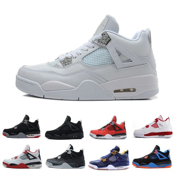 2018 new shoes 4s pure money royalty white cement premium black bred military blue fire red basketball sports sneakers, White;red
2018 new shoes 4s pure money royalty white cement premium black bred military blue fire red basketball sports sneakers, White;red
