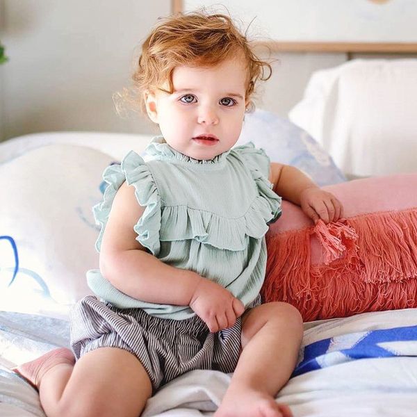 2018 summer baby rompers suit infant triangle romper onesies cotton blend sleeveless boy girl solid color rompers bodysuits, Blue
2018 summer baby rompers suit infant triangle romper onesies cotton blend sleeveless boy girl solid color rompers bodysuits, Blue