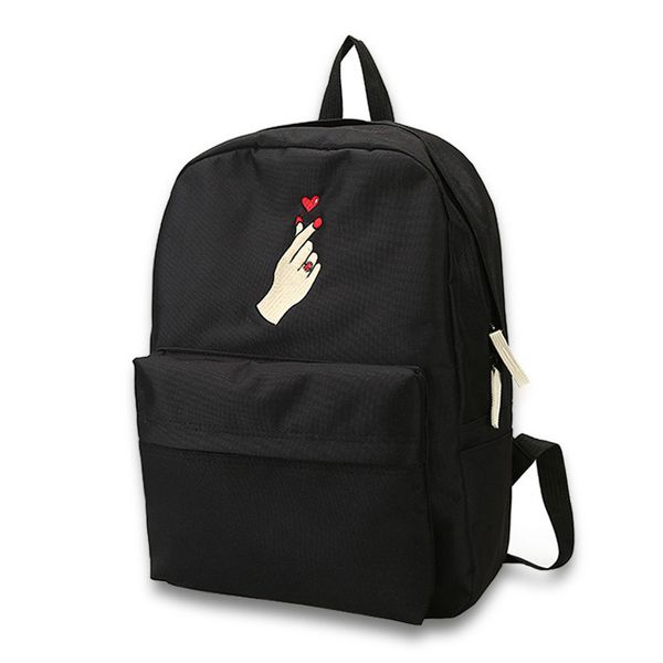 finger heart backpack cute women men canvas rose embroidery backpacks for teenagers women's travel bags rucksack school bag
finger heart backpack cute women men canvas rose embroidery backpacks for teenagers women's travel bags rucksack school bag