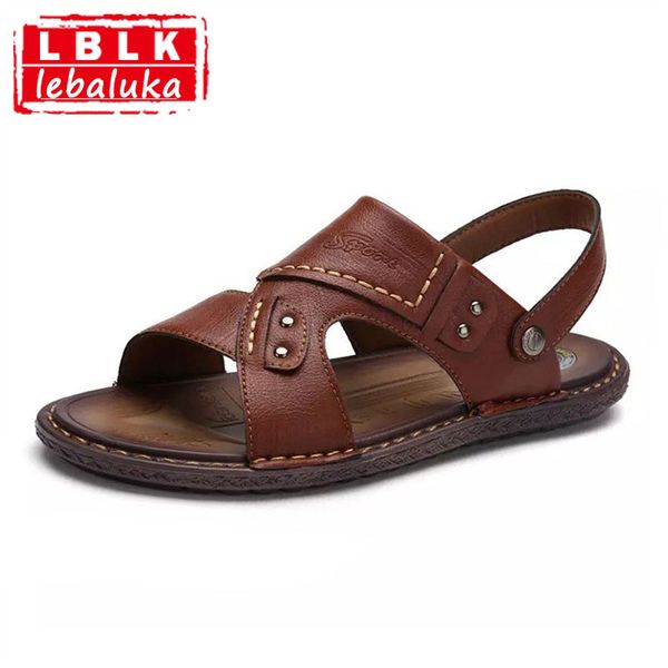 lebaluka vintage men flats sandals rivet open toe flats sandals summe beach vacation shoes man daily male footwear size 39-43, Black 
lebaluka vintage men flats sandals rivet open toe flats sandals summe beach vacation shoes man daily male footwear size 39-43, Black
