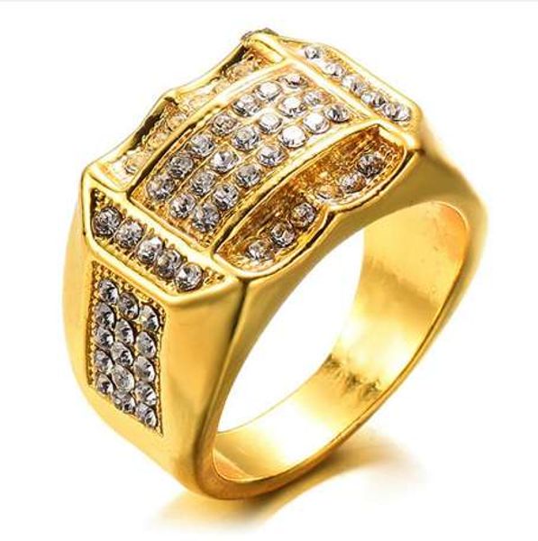 new fashion luxury rhinestone rings for men gold and silver colors classic men's punk style hip hop ring jewelry, Golden;silver
new fashion luxury rhinestone rings for men gold and silver colors classic men's punk style hip hop ring jewelry, Golden;silver