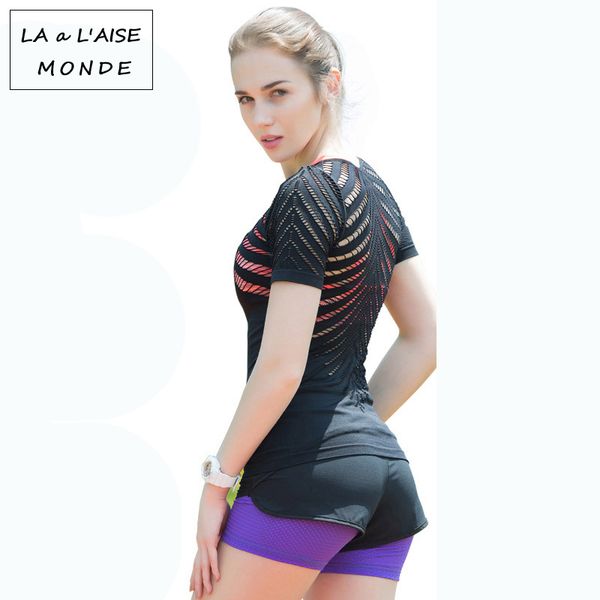 women yoga shirts hollow out breathable fitness sport t shirts gym running vest tank workout sportswear female t-shirt, White;red
women yoga shirts hollow out breathable fitness sport t shirts gym running vest tank workout sportswear female t-shirt, White;red