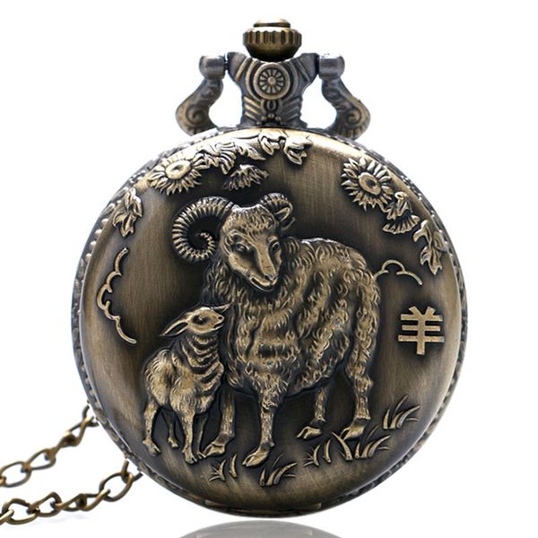 punk bronze sheep quartz pocket watch with chain numbers analog display pendant clock gifts for men women reloj de bolsillo, Slivery;golden
punk bronze sheep quartz pocket watch with chain numbers analog display pendant clock gifts for men women reloj de bolsillo, Slivery;golden