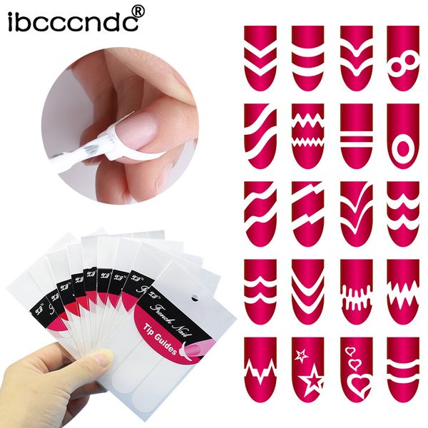 10 sheets manicure french smile tip guides pedicure diy nail art stickers uv gel sticker nails decorations random, Black
10 sheets manicure french smile tip guides pedicure diy nail art stickers uv gel sticker nails decorations random, Black