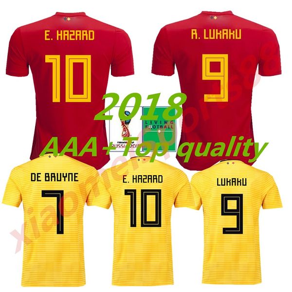 2018 world cup belgium soccer jerseys home red lukaku fellaini e.hazard kompany de bruyne belgian football shirt football uniform size s-xl, Black;yellow
2018 world cup belgium soccer jerseys home red lukaku fellaini e.hazard kompany de bruyne belgian football shirt football uniform size s-xl, Black;yellow