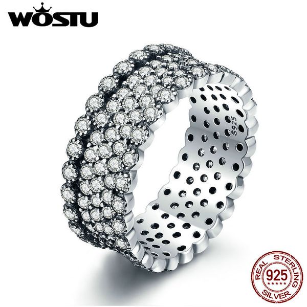 wostu new fashion 925 sterling silver lavish sparkling ring, clear cz finger ring for women sterling silver jewelry xch7646 l18100707, Slivery;golden 
wostu new fashion 925 sterling silver lavish sparkling ring, clear cz finger ring for women sterling silver jewelry xch7646 l18100707, Slivery;golden