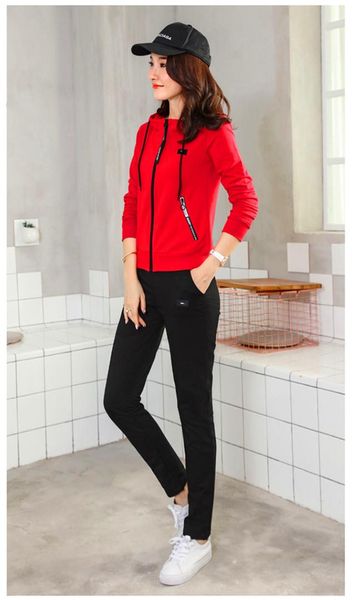 2018 new sport wear cardigan coat plus size full sleeve hooded two piece set breathable trainning & exercise sets, White;black
2018 new sport wear cardigan coat plus size full sleeve hooded two piece set breathable trainning & exercise sets, White;black