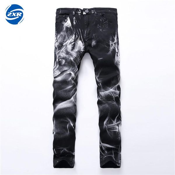 biker jeans printed pants tight denim printed pants new fashion men's jeans men straight stretch nightclubs, Blue
biker jeans printed pants tight denim printed pants new fashion men's jeans men straight stretch nightclubs, Blue