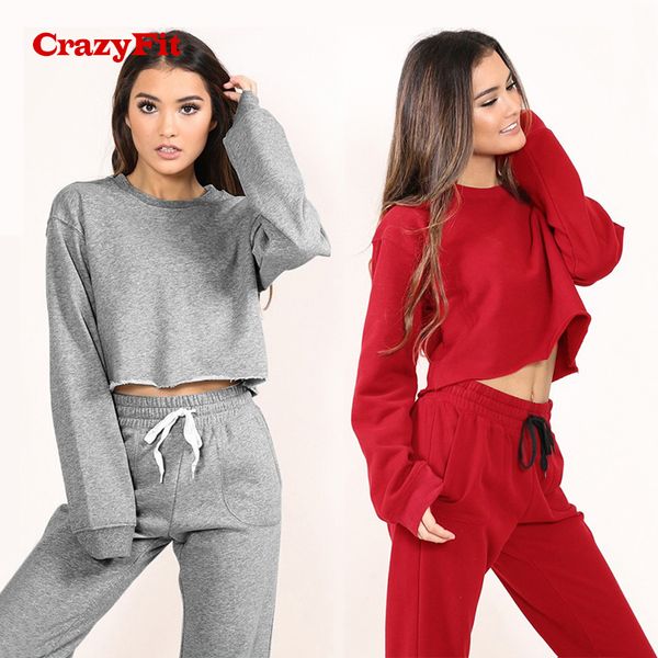 crazyfit drawstring sports suit female 2018 gray red long sleeve 2 pieces thick fitness clothing gym running workout yoga set, White;red
crazyfit drawstring sports suit female 2018 gray red long sleeve 2 pieces thick fitness clothing gym running workout yoga set, White;red