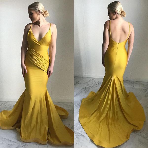 gold beige plain prom dresses elegant mermaid spaghetti straps fishtail long formal evening gowns arabic special occasion party 2018, Black
gold beige plain prom dresses elegant mermaid spaghetti straps fishtail long formal evening gowns arabic special occasion party 2018, Black